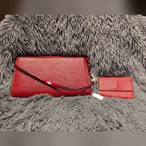 Louis Vuitton Epi Leather Pochette Kenyan Fawn with Key Holder